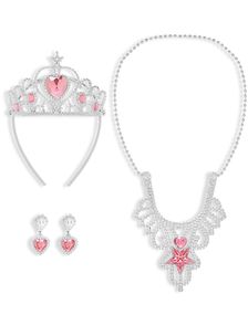 Prinsessesæt med Rosa Sten 4 Dele
