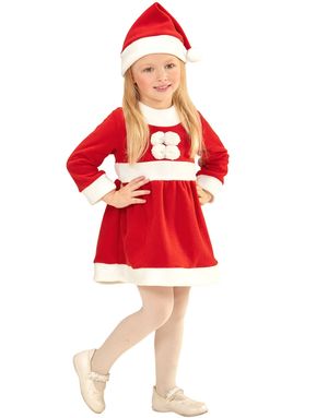 Nissepige Børnekostume med Nissehue
