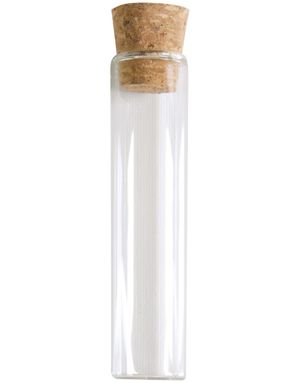 4 stk Glassrør m/Kork 10 cm