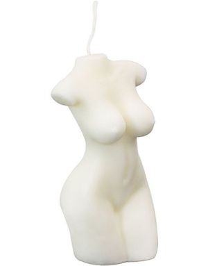 Fresh Linen Duftlys - Fullkrops Naken Dame Kroppslys