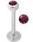 Labret med Mørk Rosa Sten