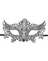 Mystique – Elegant Svart Maskerade Maske i Blonder 20x11 cm