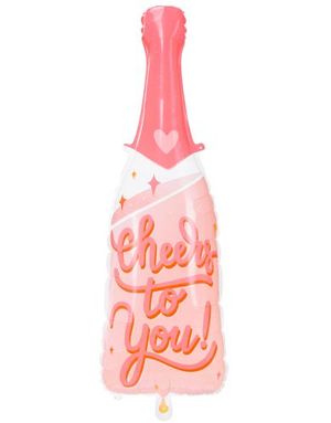 Cheers to You - Flaskeformet Folieballong 87 cm