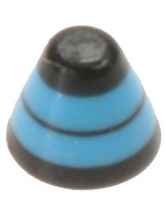 DualRing Spike Blå - 3 mm Akrylkugle til 1,2 mm stang