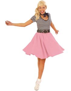 Rockabilly Swing Skørt - Rosa