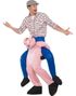 Gris Piggyback Ride - Unisex Luksuskostume