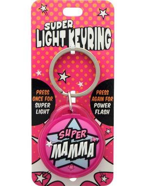 Super Mamma - Nøglering med Lys