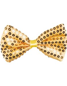 Gul Butterfly med Guldfarvede Pailletter