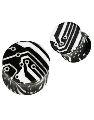Machine In Black and White - Piercing Plug
