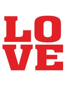 LOVE - 2 stk. Klistermærker til Sko