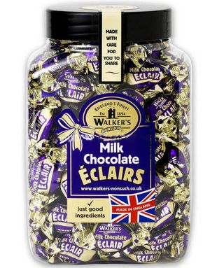 1,25 kg Walkers Milk Chocolate Toffees - Stor boks med lokk