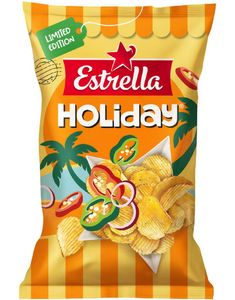 Estrella Holiday - Finriflet Potetgull med Holiday Smak 160 gram