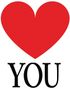 Heart/You - 2 stk. Klistermærker til Sko
