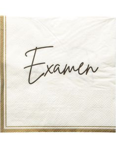 16 stk Examen 3-Lags Servietter 33x33 cm 