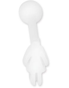 Kvindefigur Hvid - Tungepiercing