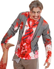 Fotorealistisk Zombie T-shirt med Lange Ærmer til Mænd