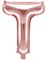Rose Gullfarget Bokstavballonger A-Z - 35 cm 