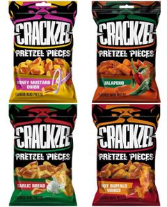Taste Them All - Crackzel Pretzel - Fire Smagsvarianter - Pakketilbud