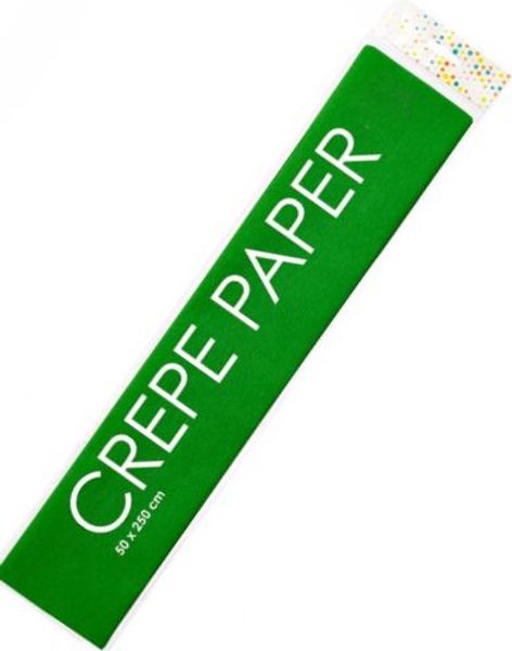 Grønt Kreppapir 50x250 cm