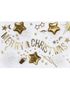 Gullfarget Merry Christmas Bokstavbanner 150 cm