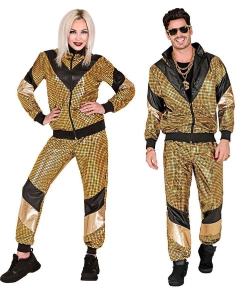 Gullfarget Disco Grilldress til Voksen