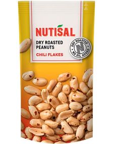 Nutisal Dry Roasted Peanuts Chili - Ristede Peanøtter med Chili 60g