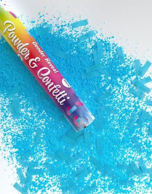 Gender Reveal Konfetti og Pulverkanon - Gutt 30 cm