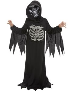 Skelet Reaper Kostume til Børn med Maske