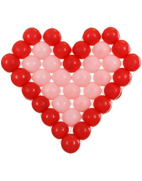 Hjerteform for Ballonger 63x58 cm