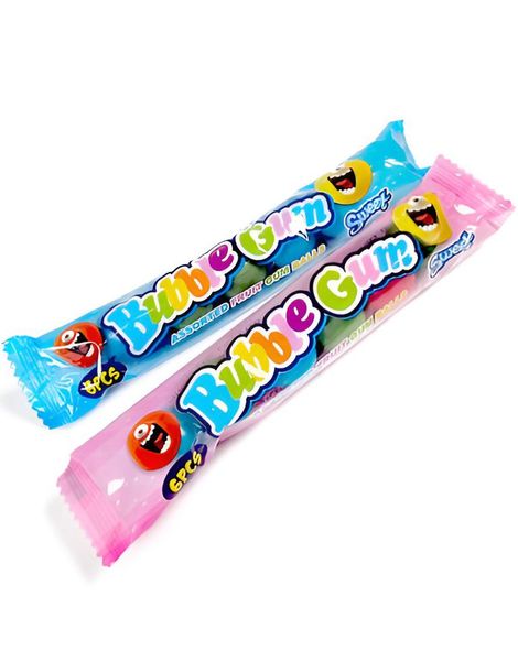 1 stk 6-Pakning Tyggegummikuler med Assorterte Fruktsmaker ca. 20 mm