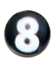 Eight Bold - Sort Dermal Anchor Kugle