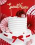 Guldfarvet Sweet Kisses Kagetoppers 25 cm