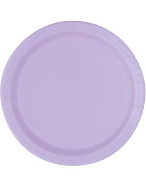 20 stk Lavendel Små Paptallerkener17 cm