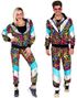  80 Talls Colourful Party Animal Grilldress til Voksen UV GLOW - Strl L