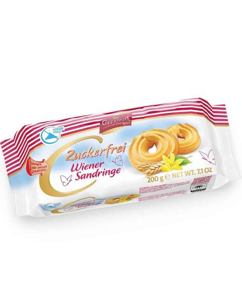 Sukkerfrie Wiener Sandringer 200 gram