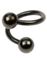 Curved Øjenbrynspiercing i Sort