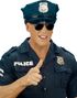 Sorte Politi Pilot Briller m/Spejlglas