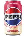 Pepsi Strawberry & Cream Flavour Sukkerfri 330 ml (UK Import)