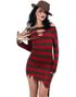 Lisensiert Miss Freddy Krueger Strikket Kjole 