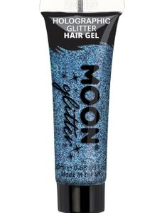 Blå Holografisk Glitter Hårgele 20 ml