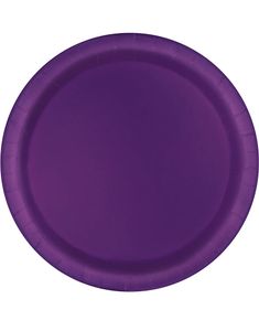 16 stk Mørkelilla Paptallerkner 22 cm