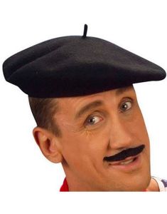 Sort Beret Hat
