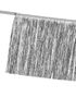 Skinnende Sølvfarget Frynsebanner 1,35 meter