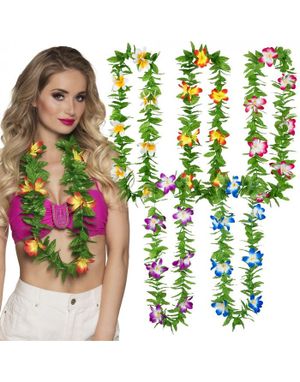 20 Smukke Hawaiianske Kranse i Assorterede Farver