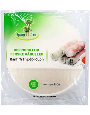 Lucky Tree Runde Rispapir til Vårruller 22 cm 350 gram (Vietnam)
