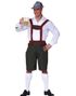 Mørk Grønn Lederhosen med Seler - Strl L