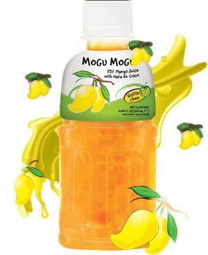 Mogu Mogu Nata De Coco Mango - Mangojuice med Kokosgelebider 320 ml (Thailand)