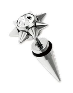 Star Spike - Sølvfarvet Fake Piercing