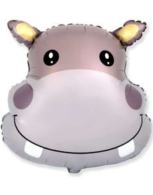Flodhest Folieballon 56x56 cm