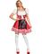 Rødt Oktoberfestkostume til Dame